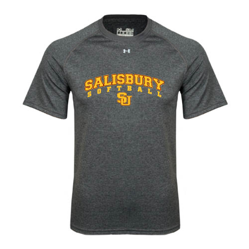  Under Armour Carbon Heather Tech Tee - Softball