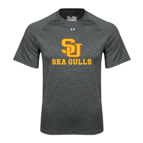  Under Armour Carbon Heather Tech Tee - SU Sea Gulls