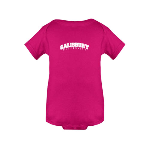  Fuchsia Infant Onesie - Arched Salisbury University