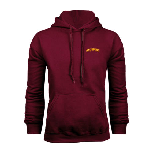  Maroon Fleece Hoodie - Arched Salisbury University