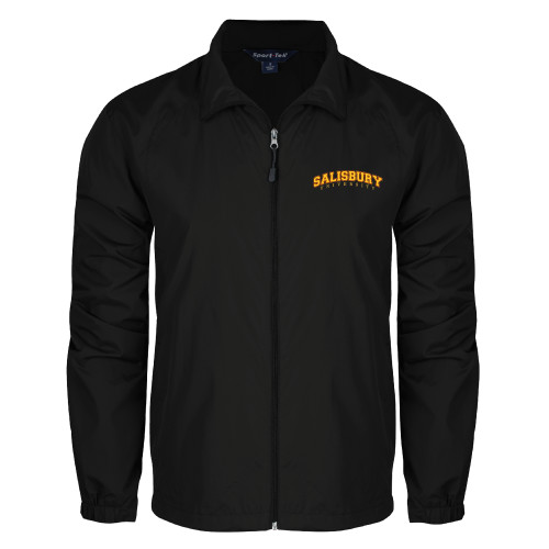  Black Full Zip Wind Jacket - Arched Salisbury University