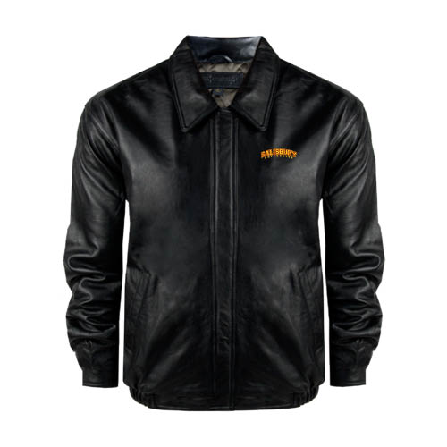  Black Buffed Bomber Jacket - Arched Salisbury University