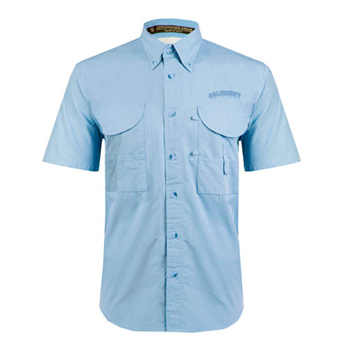  Light Blue Fishing Shirt Performance Short Sleeve  - Arched Salisbury University