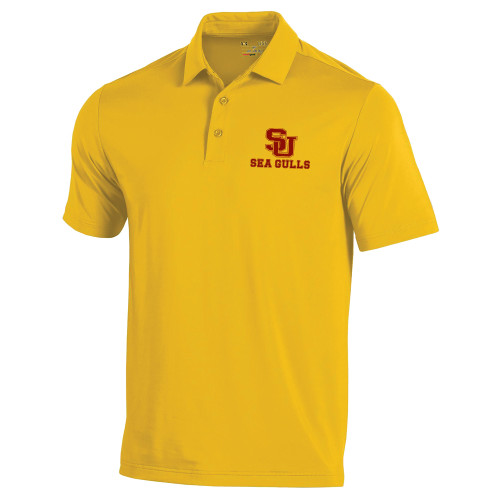  Under Armour Gold T2 Performance Polo - SU Sea Gulls