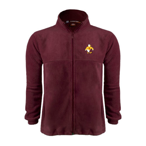  Maroon Fleece Full Zip Jacket - Sammy the Sea Gull