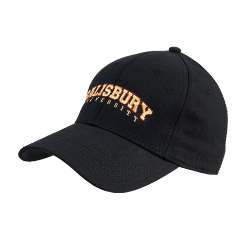  Black Structured Adjustable Pro Style Hat - Arched Salisbury University