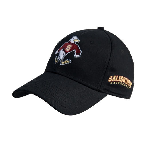  Black Structured Adjustable Pro Style Hat - Sammy the Sea Gull