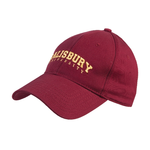  Maroon Structured Adjustable Pro Style Hat - Arched Salisbury University