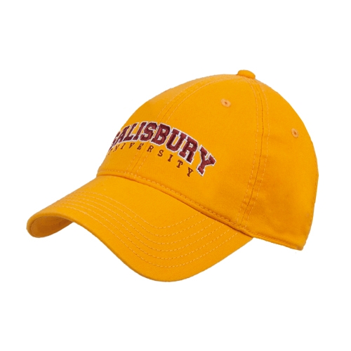  Gold Unstructured Adjustable Low Profile Hat - Arched Salisbury University