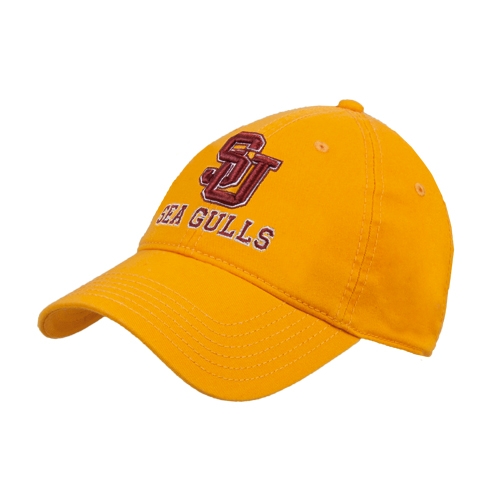  Gold Unstructured Adjustable Low Profile Hat - SU Sea Gulls