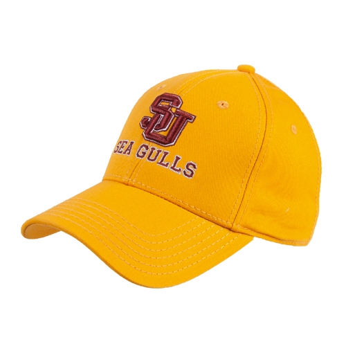  Gold Structured Adjustable Pro Style Hat - SU Sea Gulls