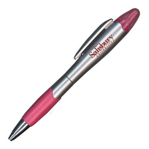 Main Image for  Silver/Pink Blossom Pen/Highlighter