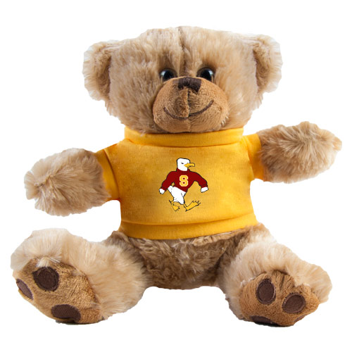  Plush Big Paw 8 1/2 inch Brown Bear w/Gold Shirt - Sammy the Sea Gull