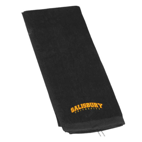  Black Golf Towel - Arched Salisbury University