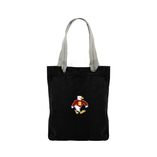  Allie Black Canvas Tote - Sammy the Sea Gull