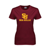 Thumbnail image for  Womens Maroon Short Sleeve Tee