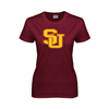 Thumbnail image for  Womens Maroon Short Sleeve Tee