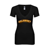 Thumbnail image for  Next Level Womens Black Ideal V Tee