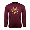 Thumbnail image for  Maroon Performance Long Sleeve Shirt