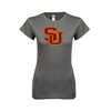Thumbnail image for  Next Level Womens Charcoal Boyfriend Tee