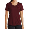 Thumbnail image for  Womens Maroon Performance Short Sleeve Tee