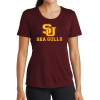 Thumbnail image for  Womens Maroon Performance Short Sleeve Tee