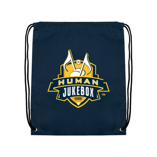  Navy Drawstring Backpack - The Human Jukebox Official Mark