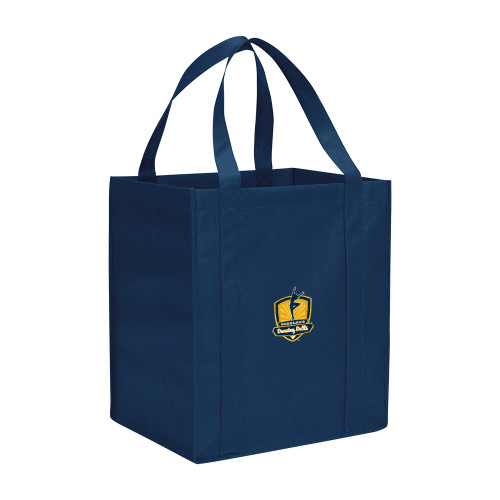  Non Woven Navy Grocery Tote - Fabulous Dancing Dolls Distressed