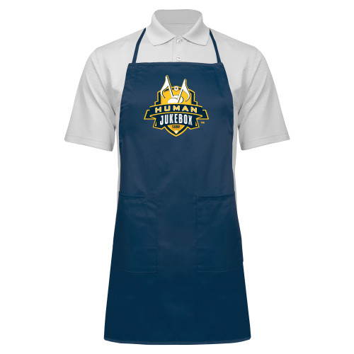  Full Length Navy Apron - The Human Jukebox Official Mark