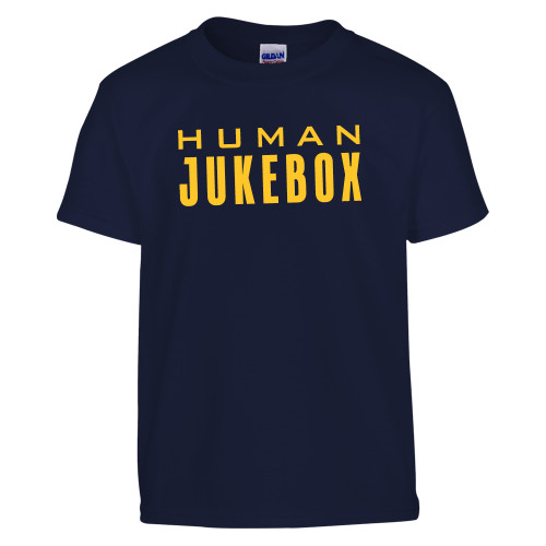  Youth Navy T Shirt - Human Jukebox Wordmark