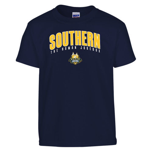  Youth Navy T Shirt - Arched Southern The Human Jukebox