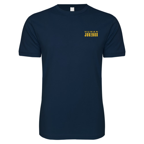  Next Level Navy SoftStyle T Shirt - Human Jukebox Wordmark