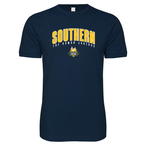  Next Level Navy SoftStyle T Shirt - Arched Southern The Human Jukebox