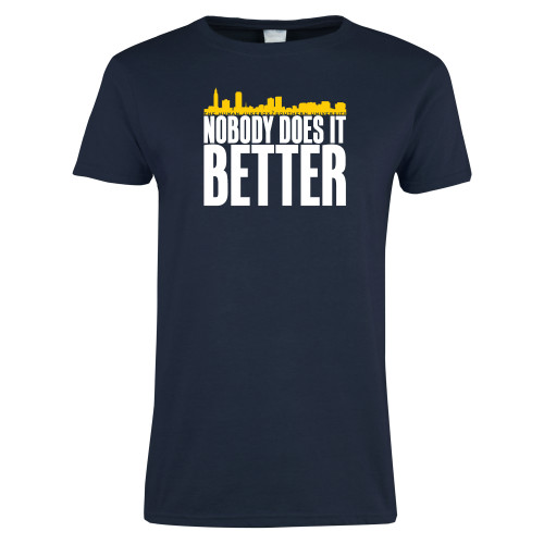  Womens Short Sleeve Navy Tee - Skyline