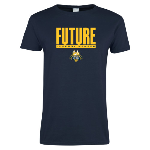  Womens Short Sleeve Navy Tee - Future Jukebox Member