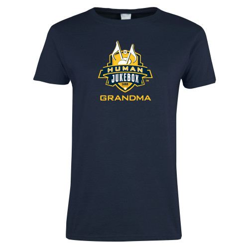  Womens Short Sleeve Navy Tee - Grandma