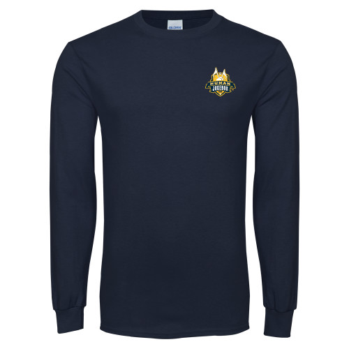  Navy Long Sleeve T-Shirt - The Human Jukebox Official Mark