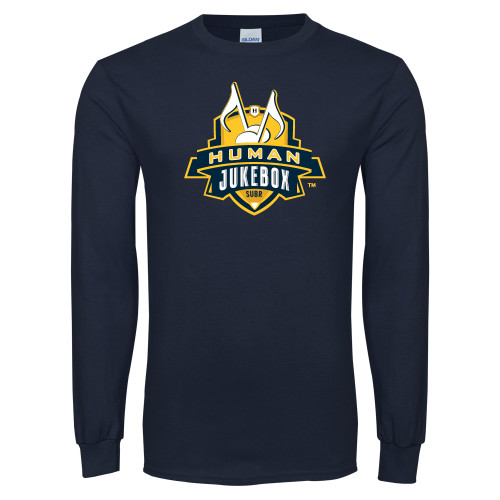  Navy Long Sleeve T-Shirt - The Human Jukebox Official Mark