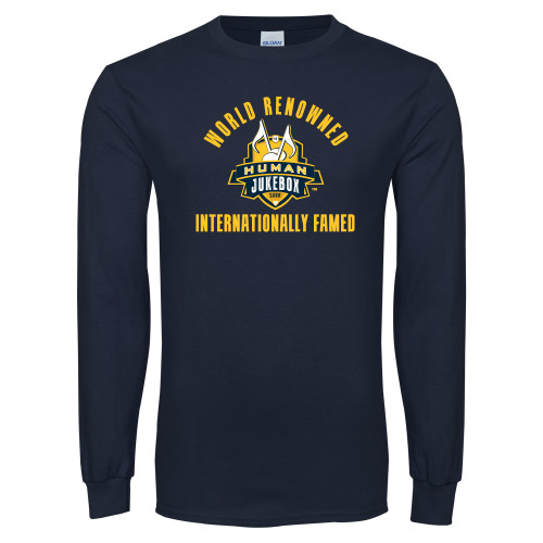  Navy Long Sleeve T-Shirt - World Renowed