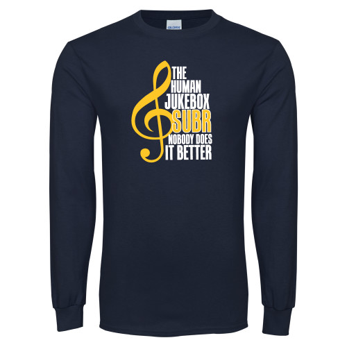  Navy Long Sleeve T-Shirt - Nobody Does it Better Music Note