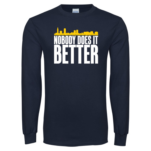  Navy Long Sleeve T-Shirt - Skyline
