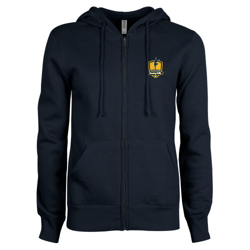  ENZA Womens Navy Fleece Full Zip Hoodie - Fabulous Dancing Dolls