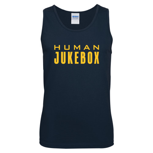  Navy Tank Top - Human Jukebox Wordmark
