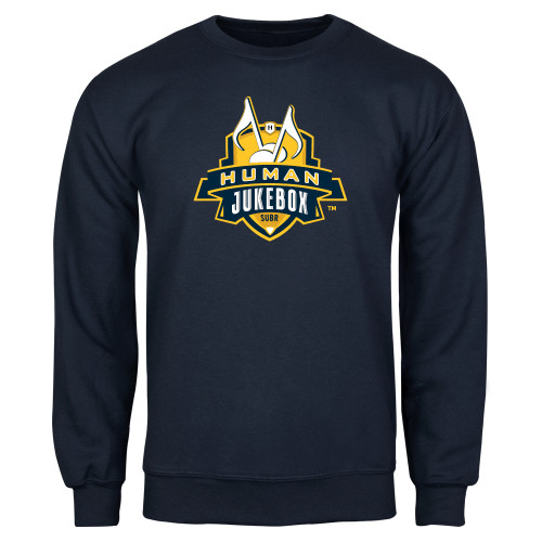  Navy Fleece Crew - The Human Jukebox Official Mark