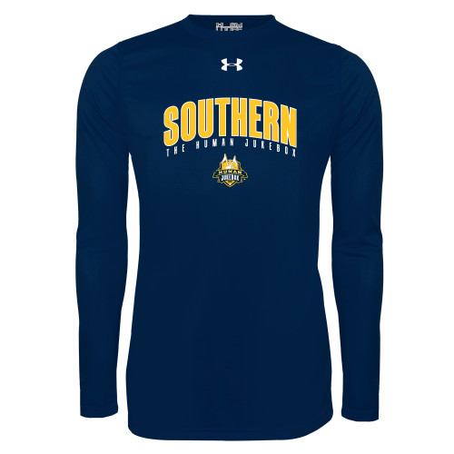  Under Armour Navy Long Sleeve Tech Tee - Arched Southern The Human Jukebox