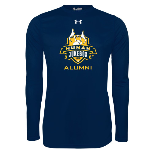  Under Armour Navy Long Sleeve Tech Tee - Alumni