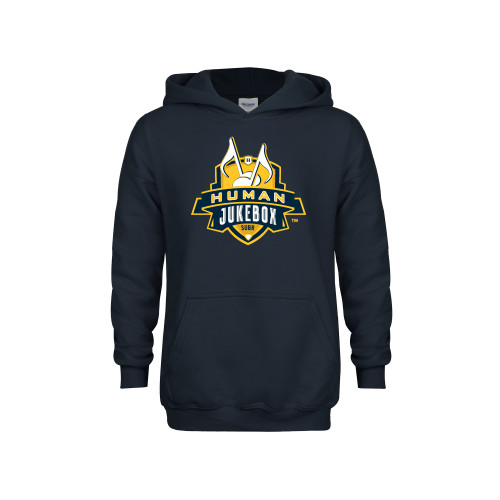  Youth Navy Fleece Hoodie - The Human Jukebox Official Mark