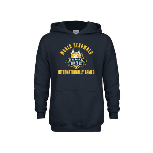  Youth Navy Fleece Hoodie - World Renowed