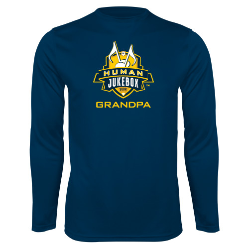  Navy Performance Long Sleeve Shirt - Grandpa