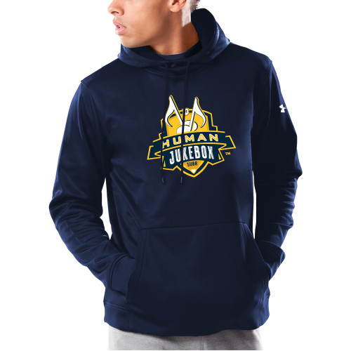  Under Armour Navy Armour Fleece Hoodie - The Human Jukebox Official Mark